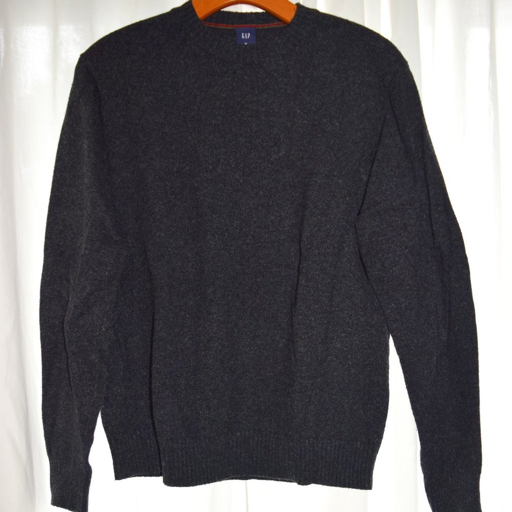 GAP Charcoal Grey Wool Crewneck Sweater